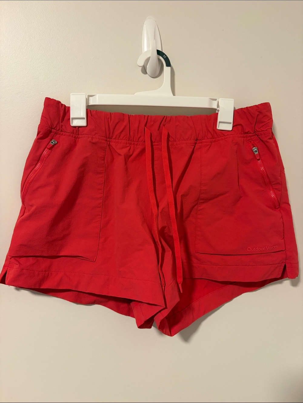 Outdoor Voices Red Athletic Running Shorts